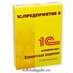 Клиентская лицензия на 20 р.м. 1С:Предпр.8 на soft-buhgaite.ru