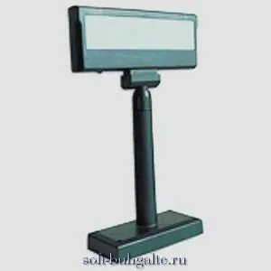 Дисплей покупателя LPOS-II-VFD-2029D, RS232, в комплекте с планкой питания, черный на soft-buhgalte.ru