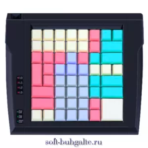 Клавиатура программируемая LPOS-064-M00 (с гравировкой под Магазин), 64 клавиши, черная на soft-buhgalte.ru