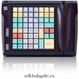 Программируемая клавиатура LPOS-064-M02 (с гравировкой под Магазин), черная на soft-buhgalte.ru