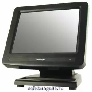 Монитор цветной Posiflex LM-2008Е-В 8,  LCD, пластиковая подставка, черный на soft-buhgalte.ru